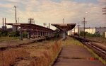 View from the north end of the former SAL passenger station platforms after main track removed